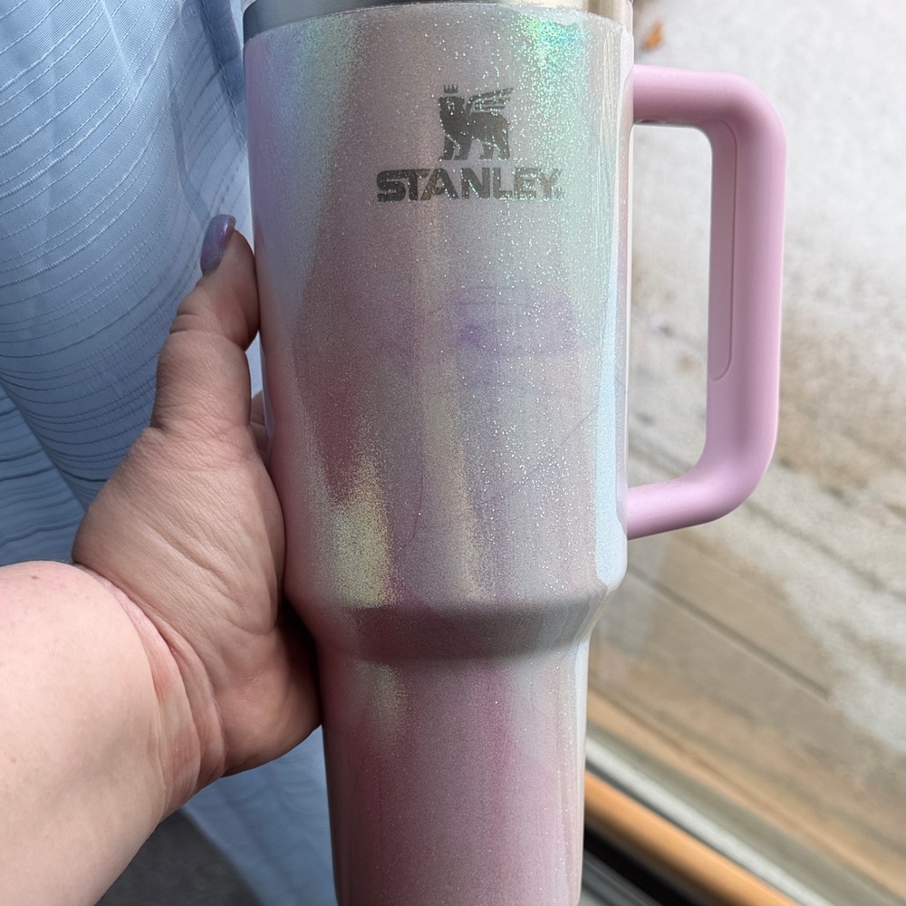 Stanley 40 oz Custom Iridescent Pastel Tumbler with Handle